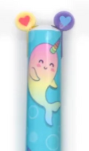 Tiwice as Nice 2 color click pens - Rainbow (6 variantes)