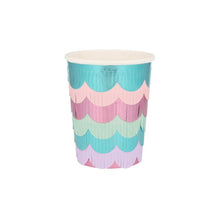 Mermaid Scalloped Fringe Cups (x 8)