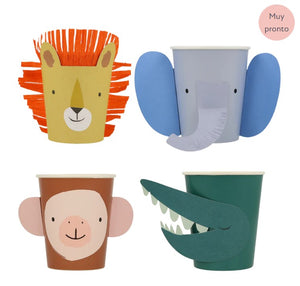 Animal Parade Character Cups (x 8)