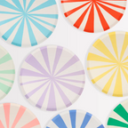 Mixed Stripe Side Plates (x 8)
