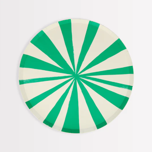 Mixed Stripe Side Plates (x 8)