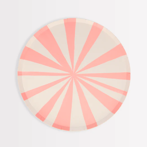 Mixed Stripe Side Plates (x 8)