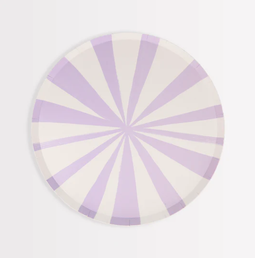 Mixed Stripe Side Plates (x 8)