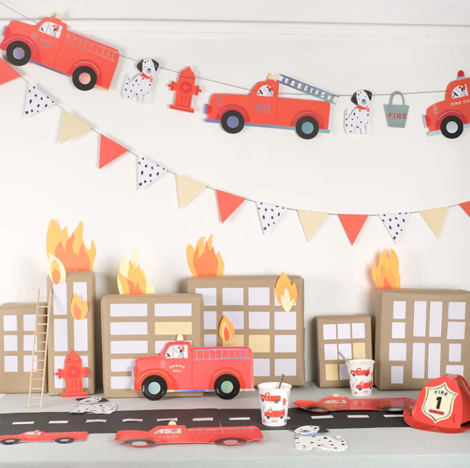 Fire Truck Cups (x 8)