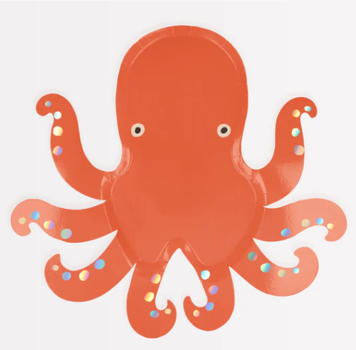 Octopus Plates (x 8)