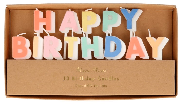 Happy Birthday Candle Set