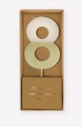 Gold Dipped Number Candles