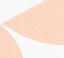 Peach Tissue Paper Scallop Garlands (x 2)