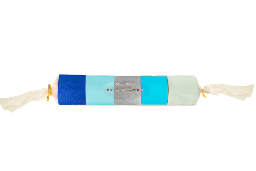 Blue Crepe Paper Streamers (x 5)