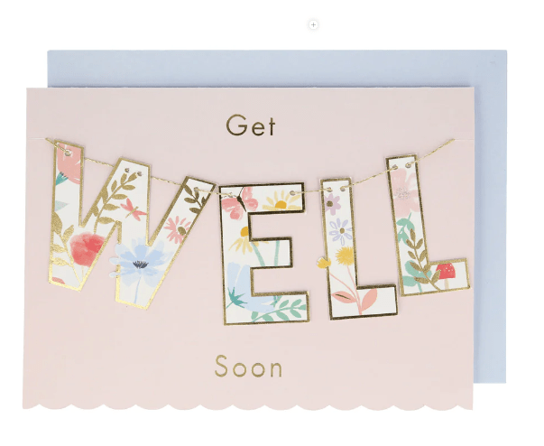 Get Well Soon Garland Card