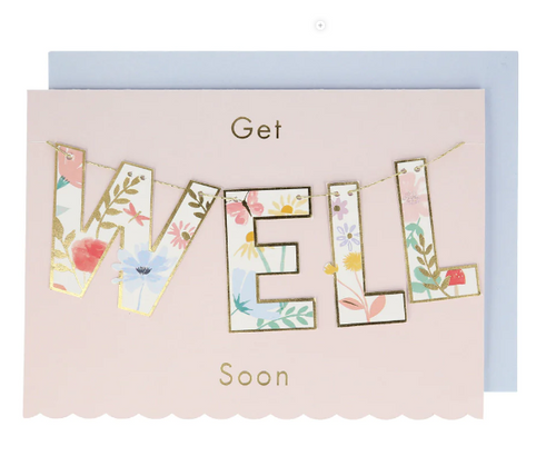 Get Well Soon Garland Card