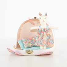 Floral Kitty Mini Suitcase Doll