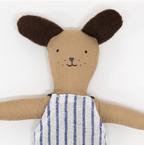Stripy Puppy Mini Suitcase Doll