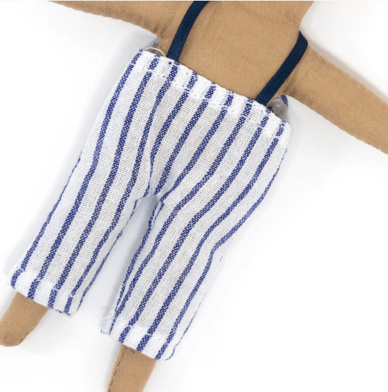 Stripy Puppy Mini Suitcase Doll