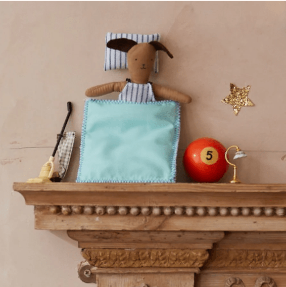 Stripy Puppy Mini Suitcase Doll