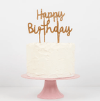 Happy Birthday Acrylic Toppers (x 2)