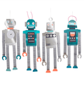 Honeycomb Robot Decorations (x 4)