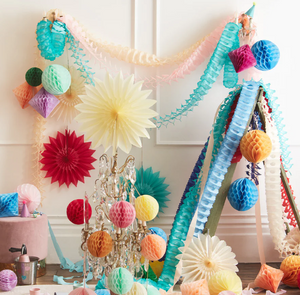 Pastel Honeycomb Decoration Kit (x 16 decorations)