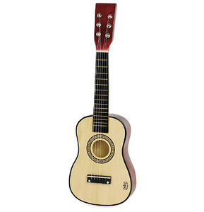 Natural wood guitar