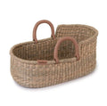 Cesto portabebés de rattan accesorio para muñeco