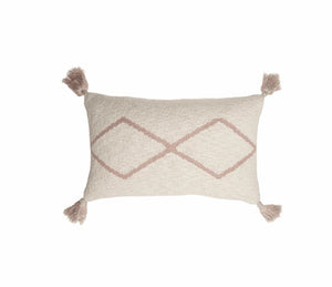 Knitted cushion little oasis natural - Pale Pink