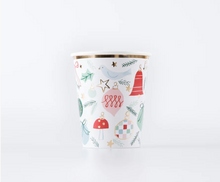 Festive Pattern Cups (x 8)