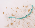 White Tulle Star Cape