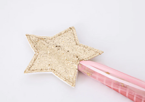 Pink Tulle Star Wand