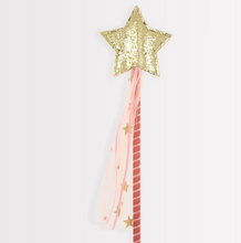 Pink Tulle Star Wand