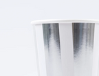 Silver Stripe Cups (x 8)