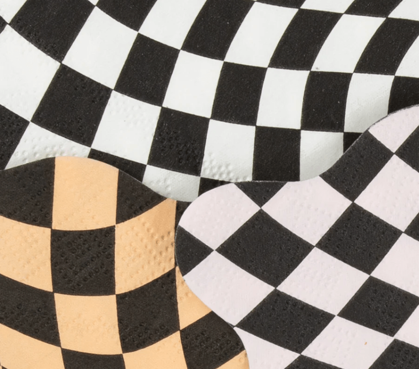 Halloween Checker Small Napkins (x 16)