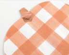 Gingham Pumpkin Napkins (x 16)
