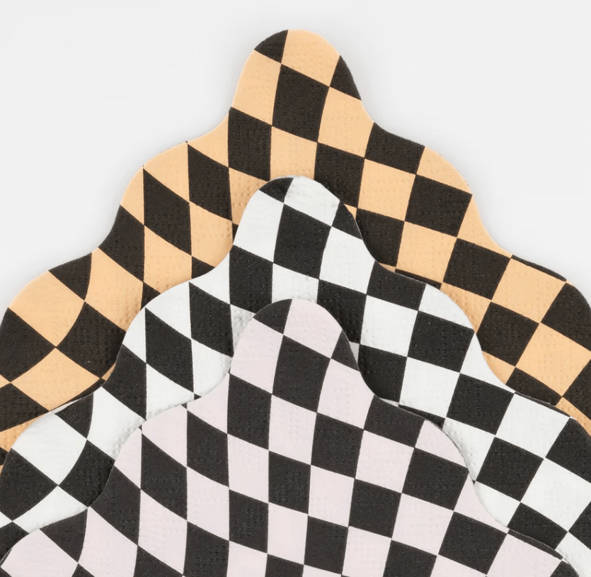 Halloween Checker Large Napkins (x 16)