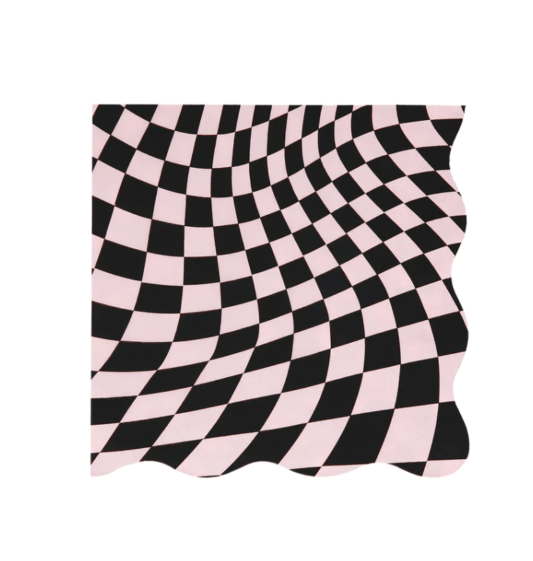 Halloween Checker Large Napkins (x 16)