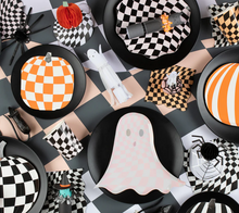 Mod Pattern Pumpkin Plates (x 8)