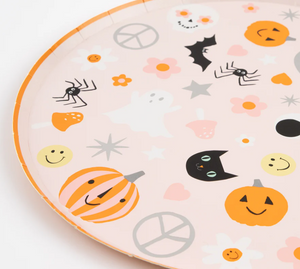 Groovy Halloween Icon Dinner Plates (x 8)