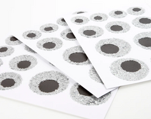 Eco Glitter Eyeball Stickers (x 8 sheets)