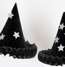 Hanging Honeycomb Witch Hat Decorations (x 3)