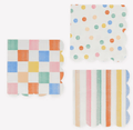 Colorful Pattern Small Napkins (x 16)