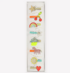 Icon Hair Clips (x 8)