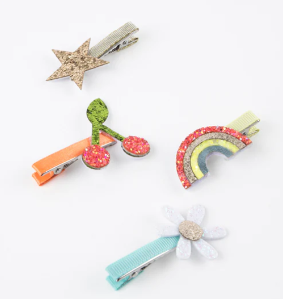 Icon Hair Clips (x 8)