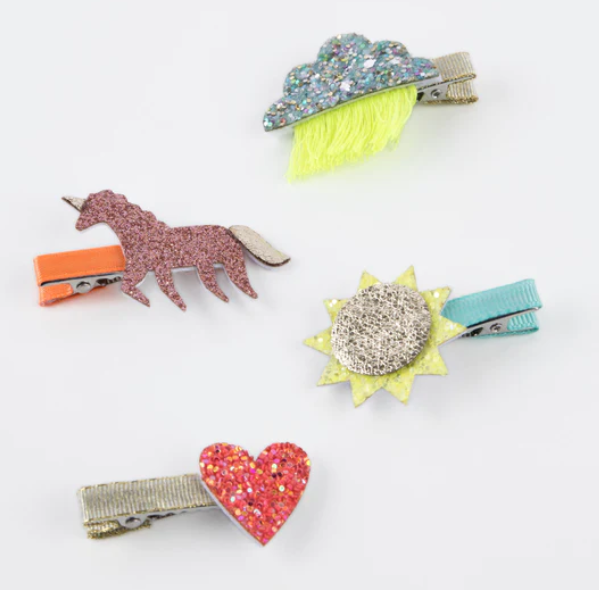 Icon Hair Clips (x 8)