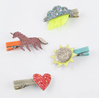 Icon Hair Clips (x 8)