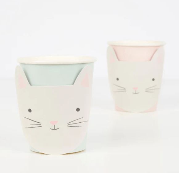 Cute Kitten Cups (x 8)
