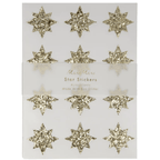Gold Eco Glitter Star Stickers (x 8 sheets)