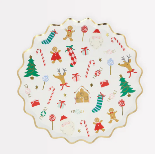 Jolly Christmas Side Plates (x 8)