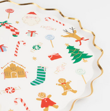 Jolly Christmas Dinner Plates (x 8)