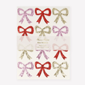 Eco Glitter Bow Stickers (x 8 sheets)