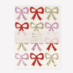Eco Glitter Bow Stickers (x 8 sheets)