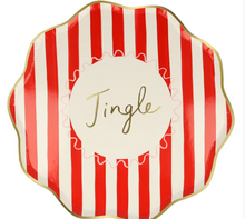 Striped Dinner Plates (x 8)
